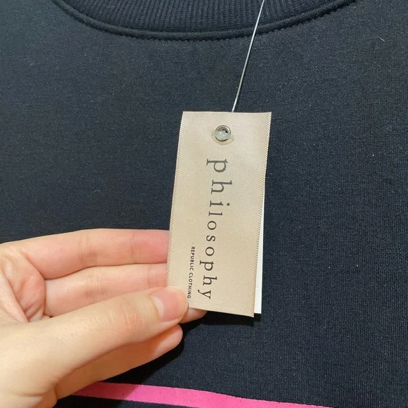 Philosophy gradient stripe sweatshirt - Picture 4 of 5